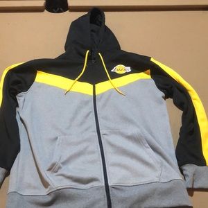 Lakers zip up hoodie. Just tried on, new. Size L